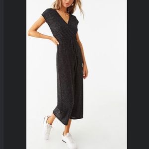 Ribbed Surplus Culotte Jumpsuit